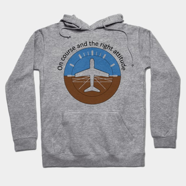 On Course Right Attitude Hoodie by juliascornershop